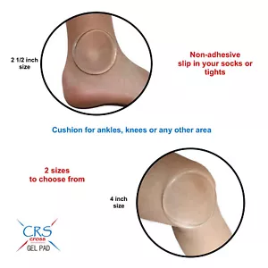 CRS Cross 4 inch Gel Discs/ Body Pads(Figure Skating, Ice Hockey, Roller, Ski) 2 - Picture 1 of 6