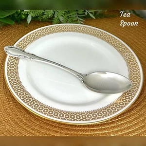 Towle Sterling Silver Legato Teaspoon Silverware Vintage Flatware Tea Spoon - 1 - Picture 1 of 10