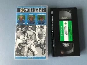 MANCHESTER CITY SOCCER LEGENDS LEE BELL SUMMERBEE BBC VHS VIDEO VINTAGE - Imagen 1 de 4