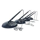 Pack Of 8 Black Reception Counter Pens On Chain