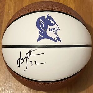 Christian Laettner Signed Autographed Duke Blue Devils Logo Basketball PSA/DNA