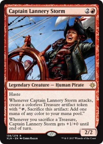 MTG - Captain Lannery Storm - Ixalan - NM, English Magic FLAT RATE SHIP - Image 1 of 1