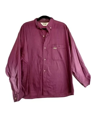 Camisa Gitano Para Hombre X-Grande Púrpura Abotonada Manga Larga 100% Algodón De Colección Foto 1 de 4