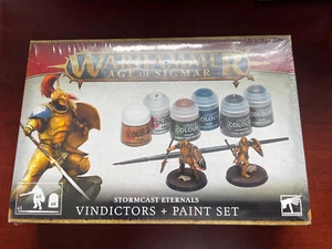WARHAMMER AGE OF SIGMAR STORMCAST ETERNALS VINDICTORS + PAINT FACTORY SEALED - Picture 1 of 1