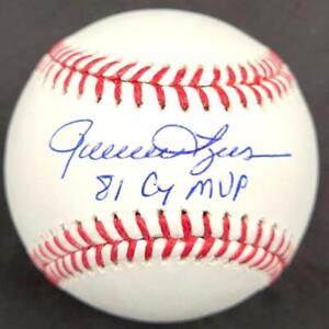 Rollie Fingers signed "81 CY MVP" MLB Baseball autograph ~ BAS Witness Holo