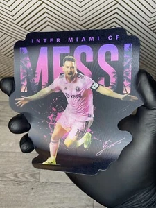 Inter Miami CF Lionel Messi Futbol Soccer 3D Lenticular Motion Car Sticker Decal - Picture 1 of 2