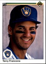 1990 Upper Deck Milwaukee Brewers Baseball Card #180 Terry Francona
