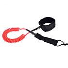 New Red Coiled Foot Cord Rope Leg Leash Surfing Surfboard Accessory For St