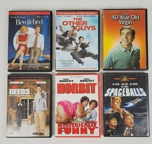 Spaceballs, Norbit, Mr. Deeds, 40 Year Old Virgin & More 6 DVD Comedy Movie Lot  - Picture 1 of 9