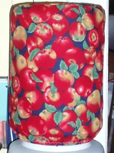 MELE ROSSE FOGLIE FRUTTETO 5 GALLONI ACQUA REFRIGERATORE COPERCHIO BOTTIGLIA DECORAZIONE CUCINA - Foto 1 di 2