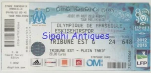 OLYMPIQUE MARSEILLE - ESKISEHIRSPOR 2012 UEFA CUP MATCH SOCCER FOOTBALL TICKET - Picture 1 of 2