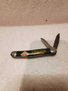 Vintage Imperial Pocket Knife Trojan Hybrid Advertising Folding Free Shipping - Picture 1 of 7