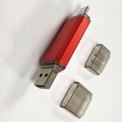 10pcs USB TypeC Red Flash Drive OTG 64G High-Speed Data Memory Storage for Phone - Image 1 of 4