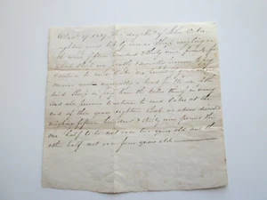 27TH DAY of DECEMBER 1827  (CHESTERVILLE ME)?  JOHN OAKES, SALE OF FARM ANIMALS - Picture 1 of 2