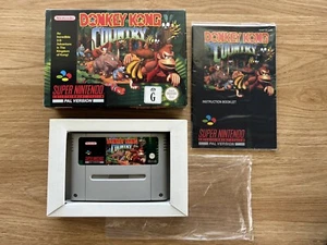 Donkey Kong Country - SNES Super Nintendo - Boxed Complete CIB Excellent Condit. - Picture 1 of 8