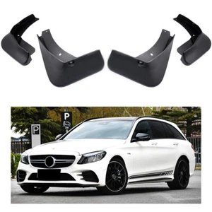 4Pcs Mudflaps Splash Guard Mudguard Fender for 17-22 Mercedes-Benz C43AMG Estate - Picture 1 of 8