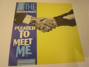 THE REPLACEMENTS pleased to meet me  12"12"  POSTER FLAT original 1987 sire P544 - Picture 1 of 2