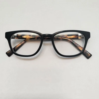 Monturas de gafas Modo MC044 SBLK 49-18-140 negras/tortuga hechas a mano Japón Foto 1 de 4