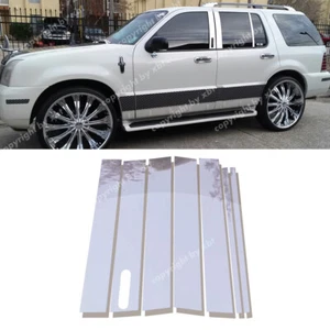 7Pc Chrome Pillar Post W/keypad Cut Trim for 2002-2010 Ford Explorer/Mountaineer - Picture 1 of 11