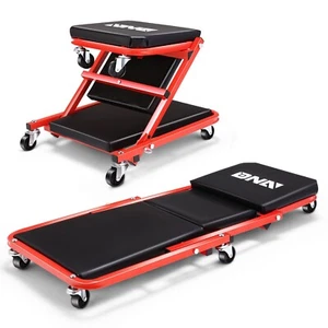 DNA MOTORING TOOLS-00184 36 Inches 2 IN 1 Rolling Folding Car Creeper/Seat -NIB - Picture 1 of 7