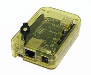 SB Components New High Quality Transparent Yellow Case for BeagleBone Black - Bild 1 von 1