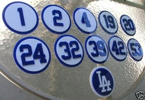DODGERS 3D full set baseball number signs art LOS ANGELES ball Jersey Scully - Picture 1 of 13