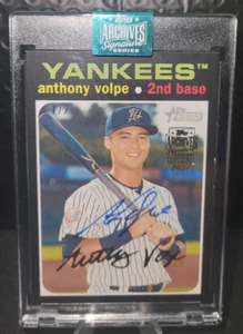 Serie Signature Archives Topps 2024 AUTO Anthony Volpe SSP 1/2 - Yankees de Nueva York - Imagen 1 de 2