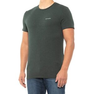 Columbia Men's T-shirt Striped Tri-Blend Short Sleeve Crew Neck T-Shirt Mens Tee