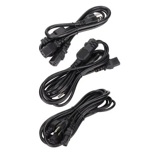 Computer Power Cord 5‑15P Male To Dual IEC320 C13 Female Y Shape PC Power Su GHB - Picture 1 of 33
