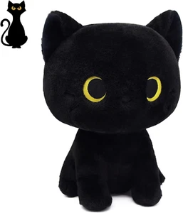 Black Cat Plush Toy, Cute Black Cat Stuffed Animals, Creative Soft Stuffed Cat P - Picture 1 of 12
