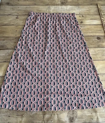 Hermosa falda Lesley Evers línea A patrón geométrico para mujer talla mediana” Foto 1 de 4