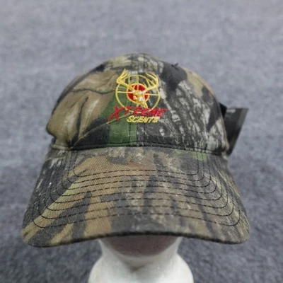 Mossy Oak 帽子男式绑带迷彩棒球帽 Xtreme Scents Deer Hunting 全新 — 第 1/4 张图片