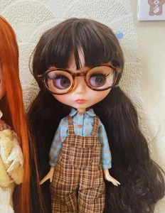 Muñeca Blythe Personalizada Pelo Negro Marrón ÚNICA Desnuda Piel Blanca Cara Brillante Juguete 1/6 BJD - Imagen 1 de 24