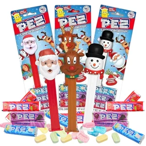 Christmas Candy Dispensers with Refill Rolls, Assorted Holiday Characters, Stock - Foto 1 di 12