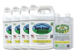 Septic Drainer 4 pack + Bio Septic Boost - Picture 1 of 3