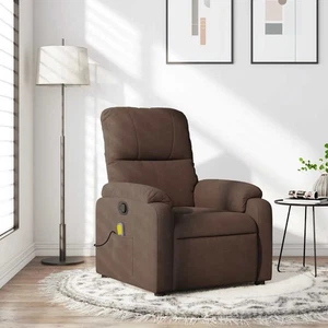 Massage Recliner Chair Wingback Reclining Armchair Microfiber Fabric vidaXL - Picture 1 of 38