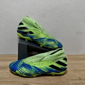 Adidas Nemeziz 19.3 FG Signal Green Royal Blue Size 10.5 Football Boots - Picture 1 of 21
