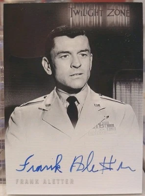 Twilight Zone Series 3: Shadows Substance Frank Aletter Autograph Card A64 2002  - Image 1 of 2