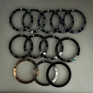 38mm Watch Bezel Insert Green Luminous Ceramic for NH35 Movement Seahorse 300 - Picture 1 of 27