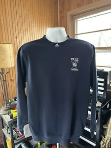 Classic Yale University Tennis Team Embroidered Adidas sweatshirt Small Awesome - Picture 1 of 4