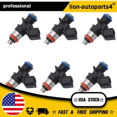 Inyectores de combustible 4627794AA de 6 piezas para Jeep Cherokee 3,2 L V6 2014-2017 stock en EE. UU. Foto 1 de 4