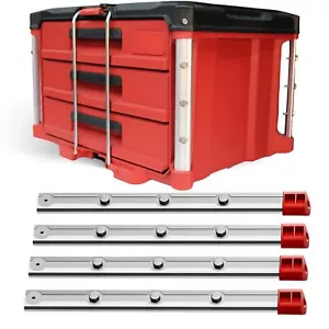 Alpha Rails - Threaded Rails Compatible with Milwaukee Packout Drawer Tool Bo... - Picture 1 of 8