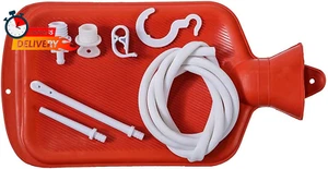 Rubber Douche / Enema Bag, Hot Water Bottle Combination System Kit for Men and W - Picture 1 of 12