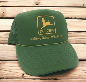 Gorra de camionero John Deere Snapback verde de colección “Nada funciona como un Deere” - Imagen 1 de 9