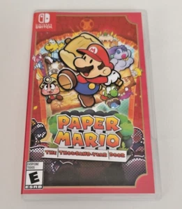 Authentic OEM Box Case & Artwork Nintendo Switch Paper Mario Thousand Year Door - Picture 1 of 3