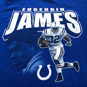 Vintage Edgerrin James NFL Indianapolis Colts Football T-Shirt XL Player Tee