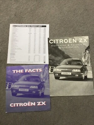 Citroen ZX The Facts , prices, technical specs brochures in Excellent condition  - Image 1 of 2