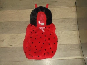 Red and Black hooded Ladybug Halloween dress up costume 12-24M - Picture 1 of 3