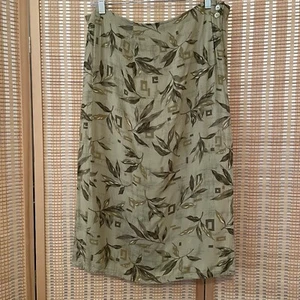 Sag Harbor Damen PL A-Linie Wickelrock Knopfleiste oliv Hawaii Urlaub Strand - Bild 1 von 10