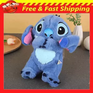Anxiety Relief Plush Toys Blue Stitch Breathing Musical Soothing Doll Sleep Toy~ - Picture 1 of 7